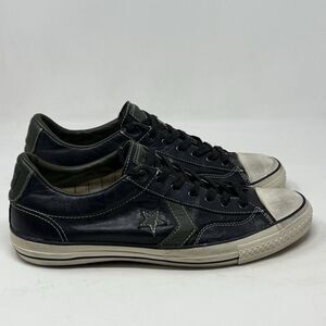 Converse John Varvatos Star Player Sneakers Mens 13 Black Green Leather Low Top